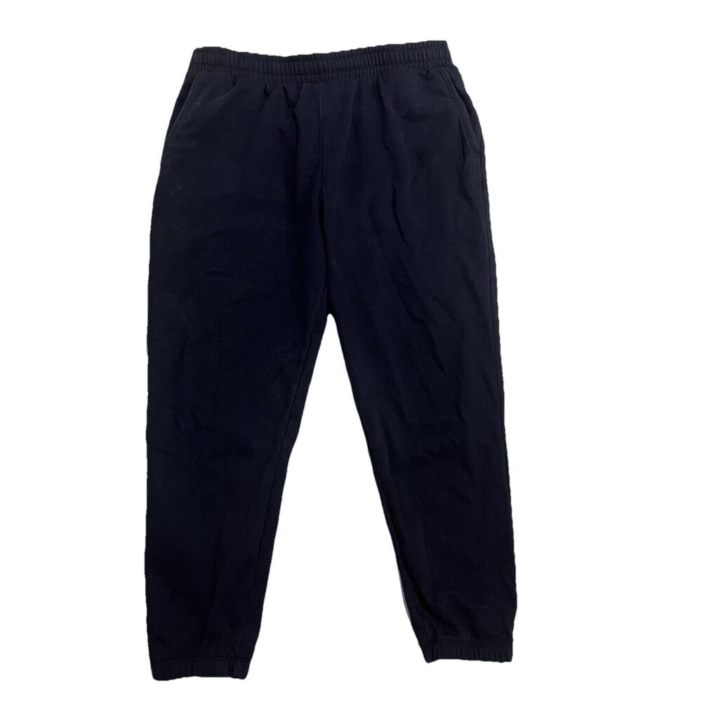 BEYOND YOGA Black Pull On French Terry Cotton Knit Jogger Sweat Pants Sz XL
